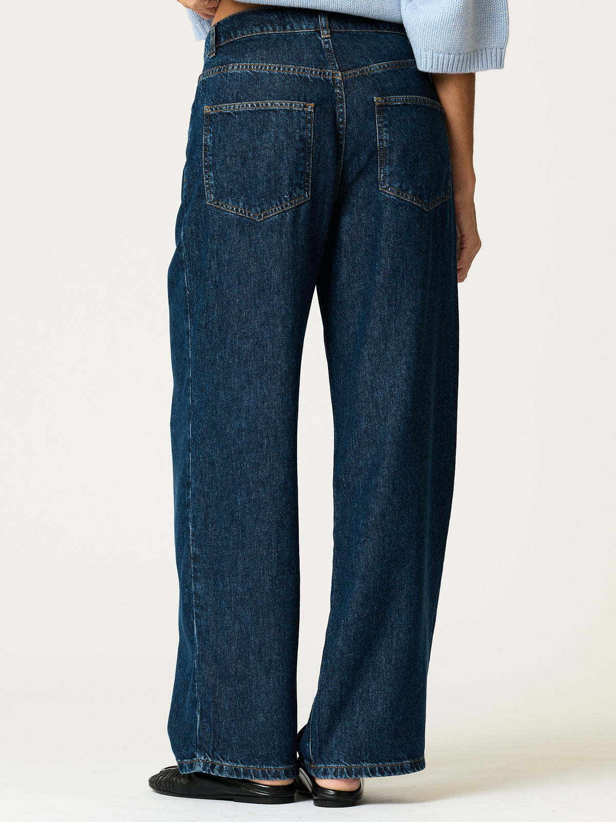 Wesley Drawstring Jean — Indigo Wash