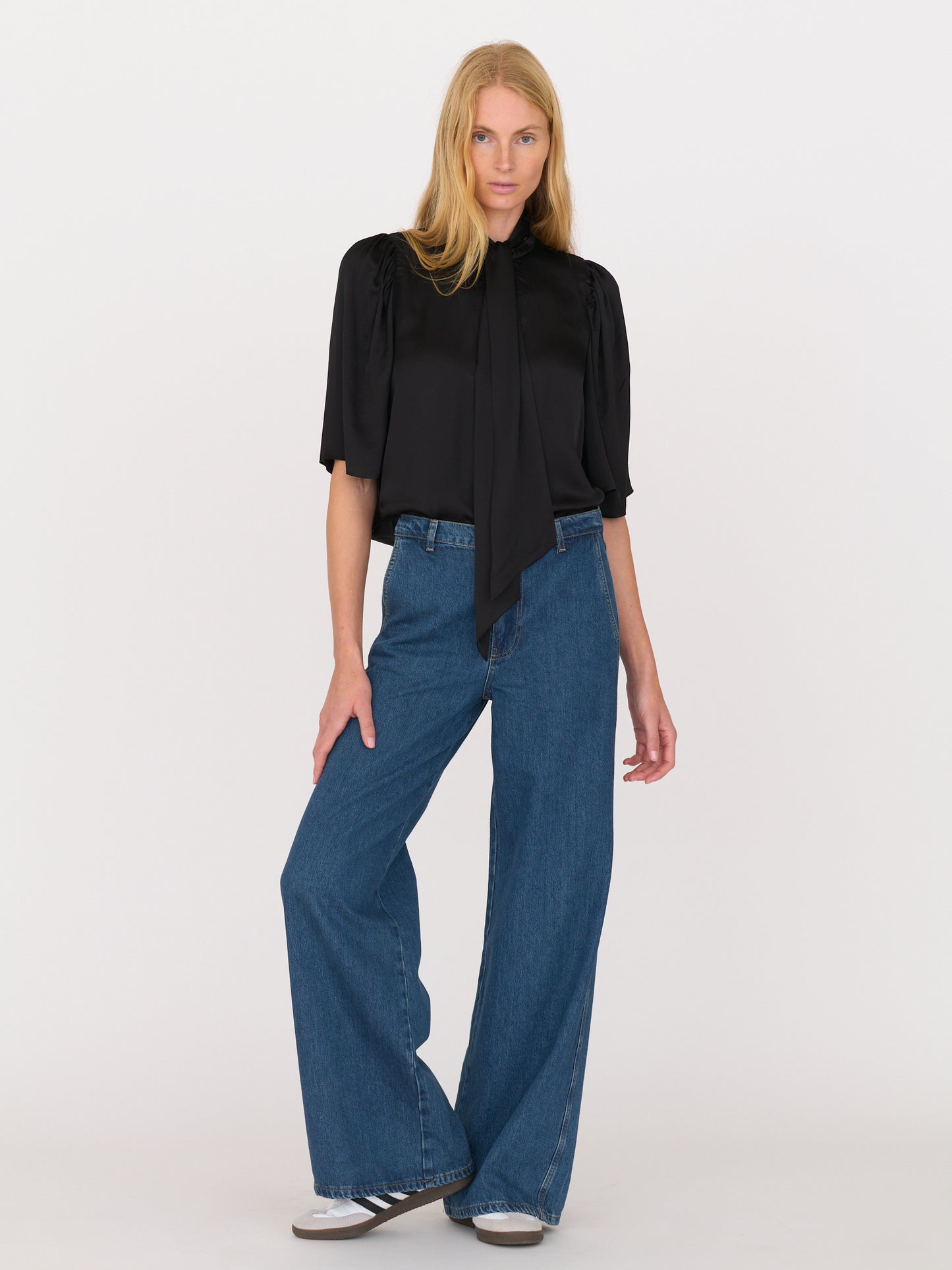 Beckett Wide Leg Jean - Dark Wash