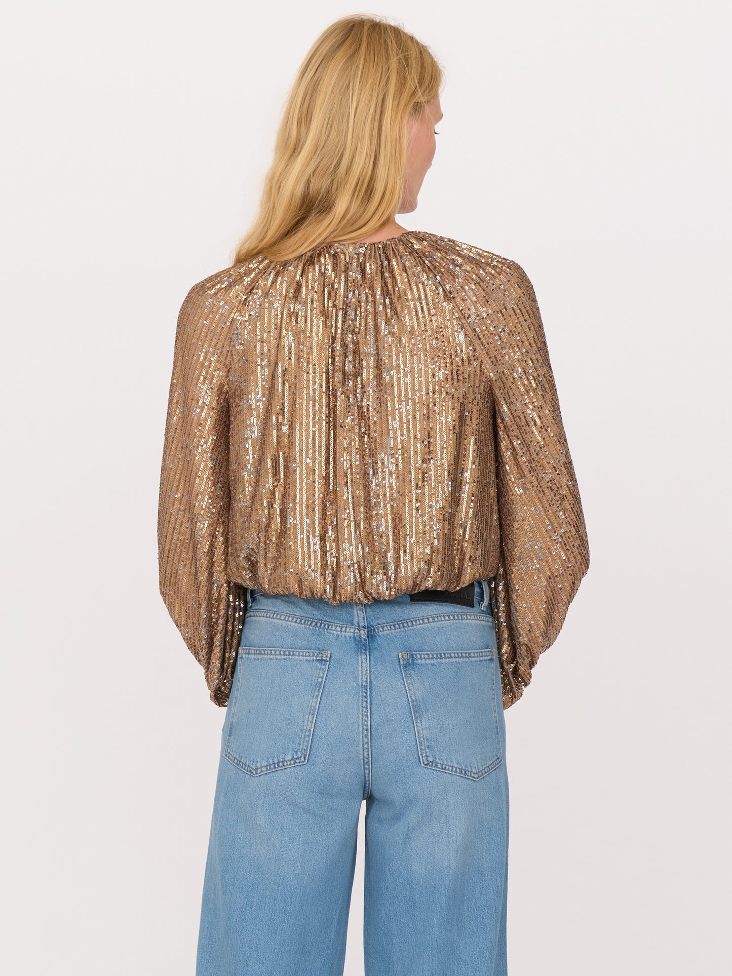 Ava Top - Copper Sequins