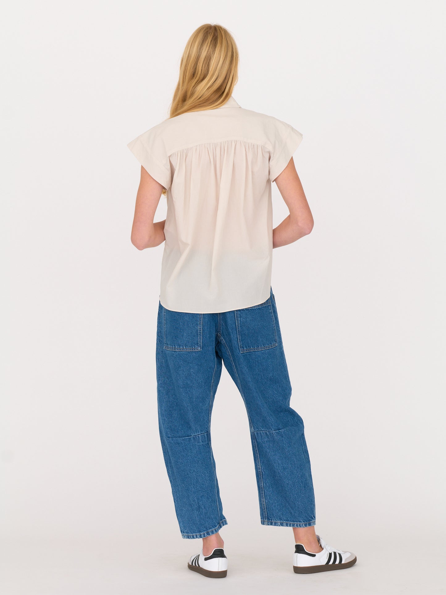 Trinity Button up — Nude