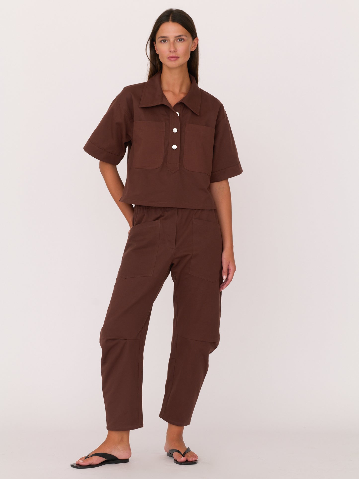 Jane Shirt - Chocolate Brown
