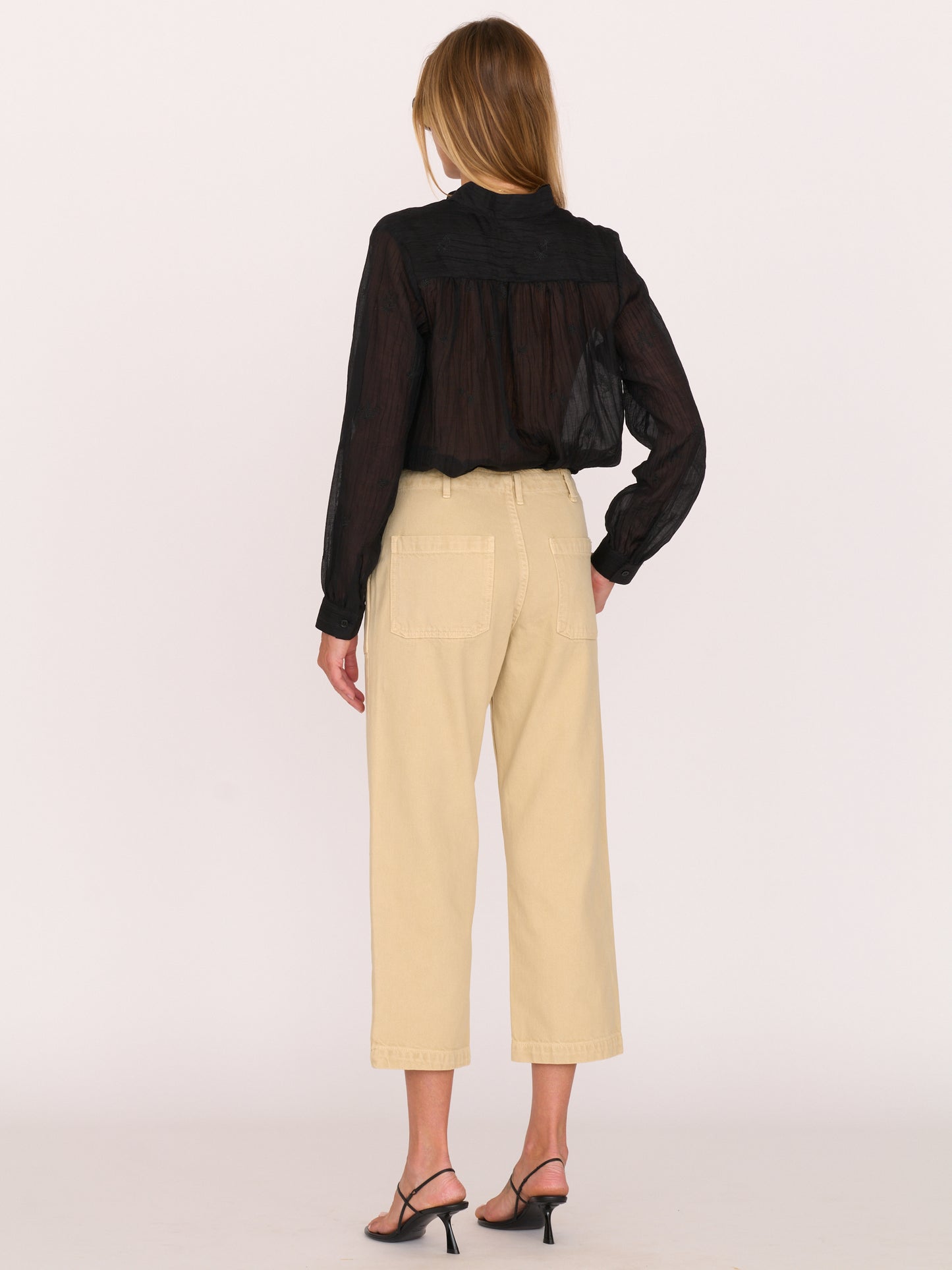 Alex Mid-rise Utility Cotton Jean - Sand