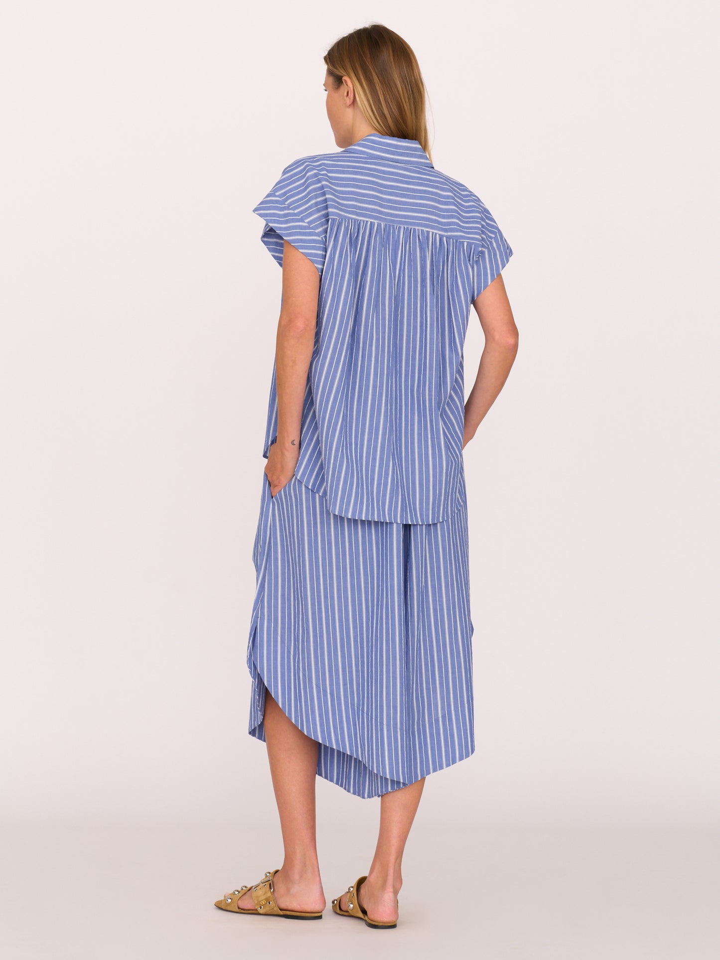Trinity Henley — Blue Stripe