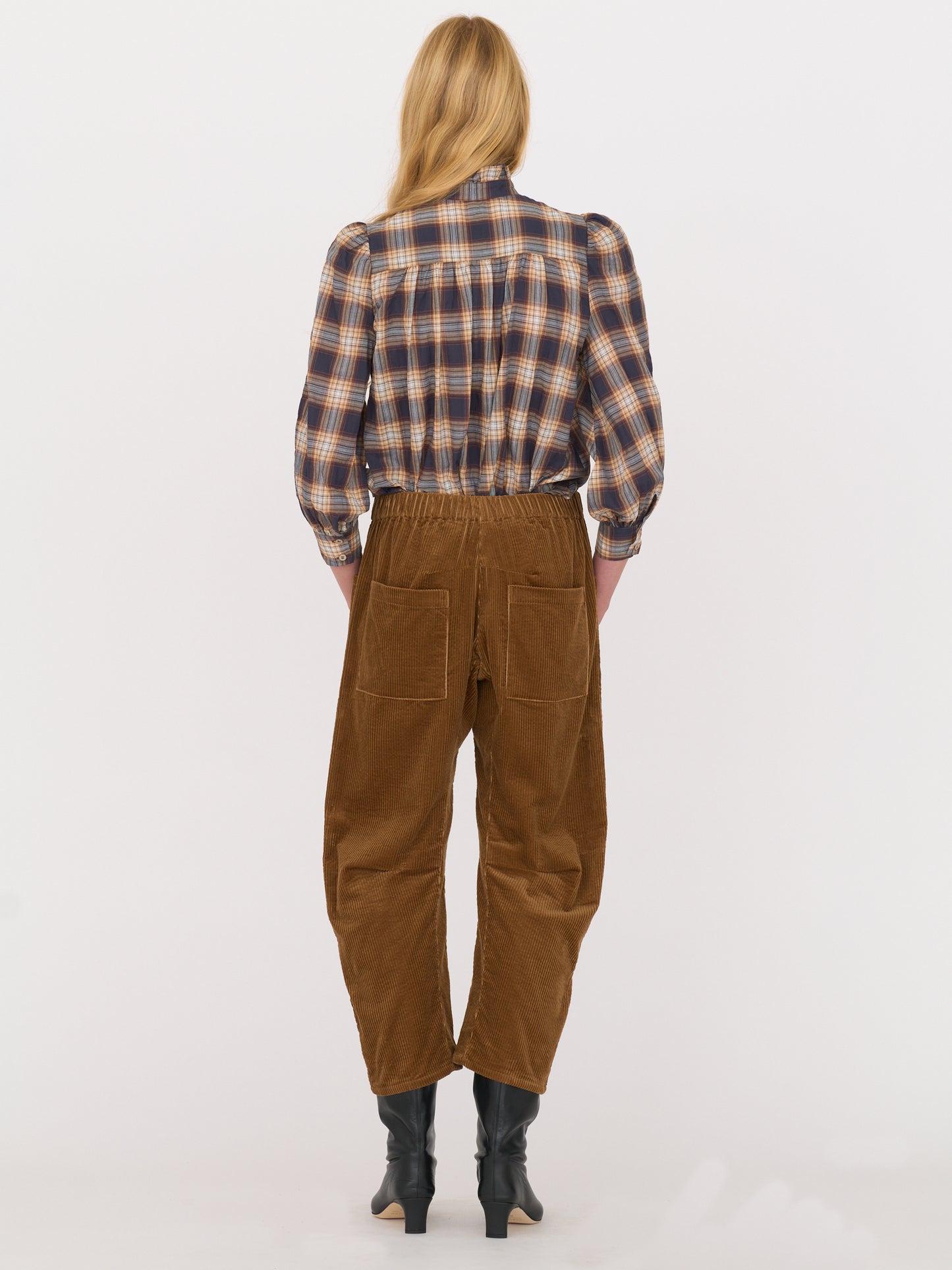 René Shirt — Camel Plaid