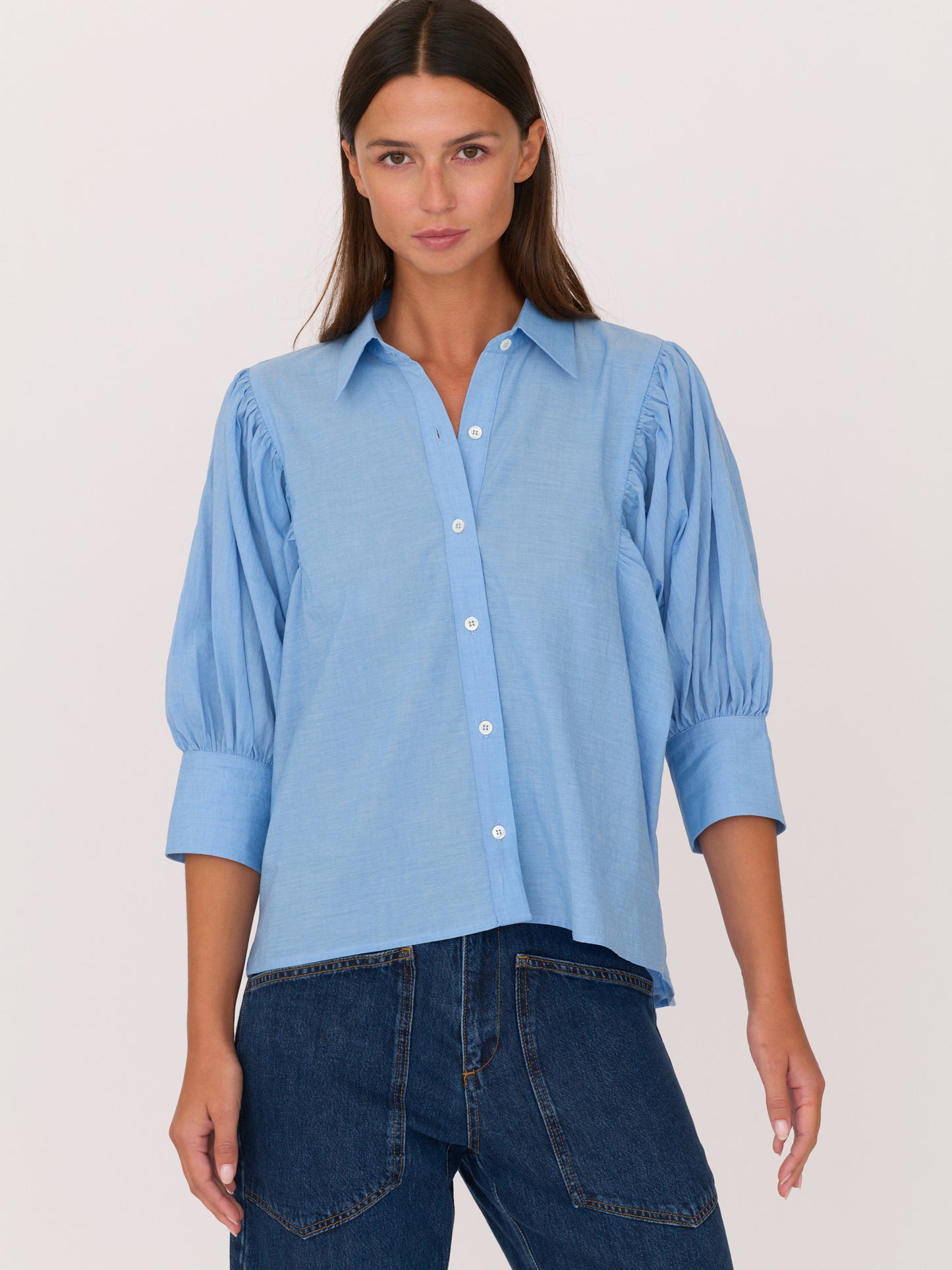 Leony Button up Shirt - Blue