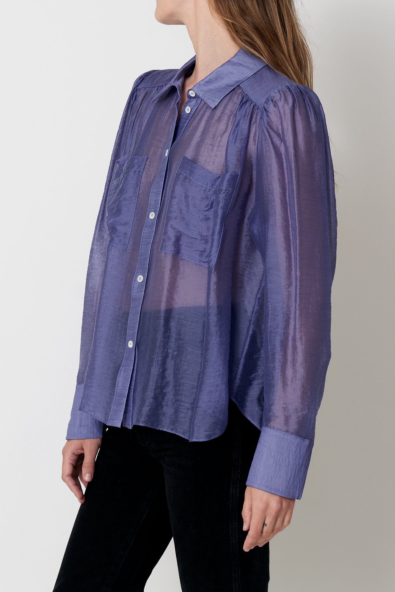 Levi Shirt - Blue Sheer Tencel