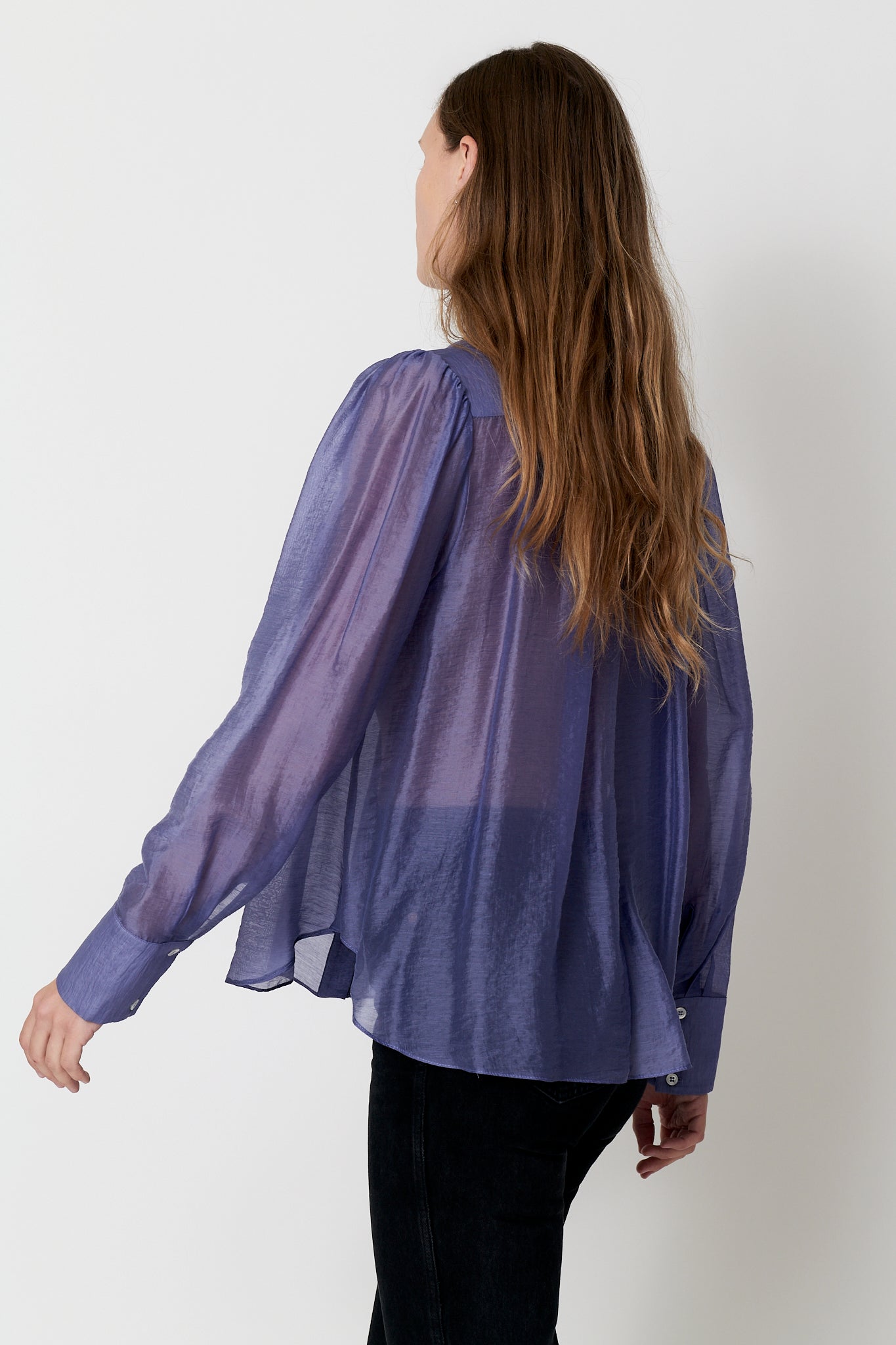 Levi Shirt - Blue Sheer Tencel