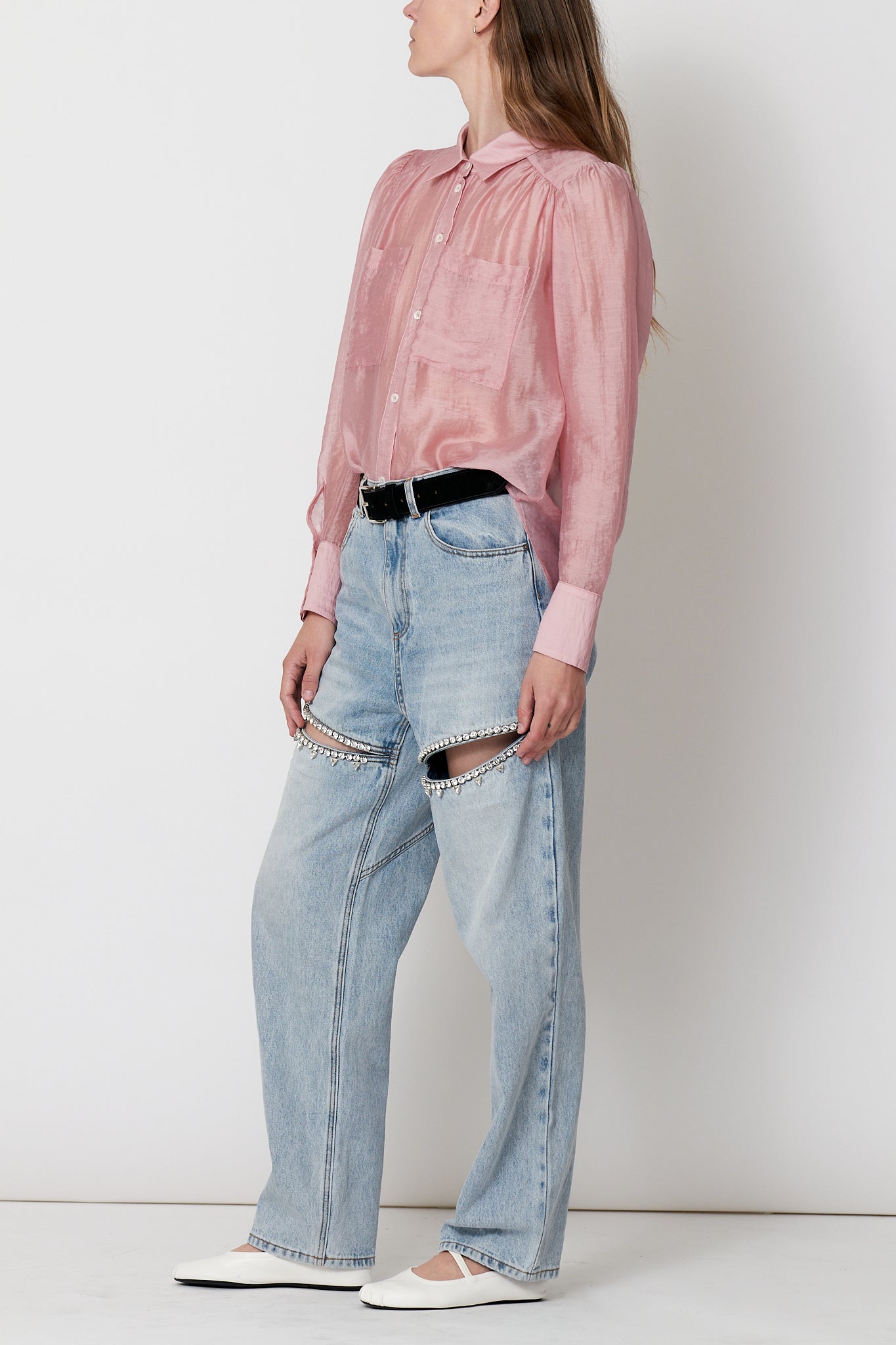Levi Shirt - Pink Sheer Tencel
