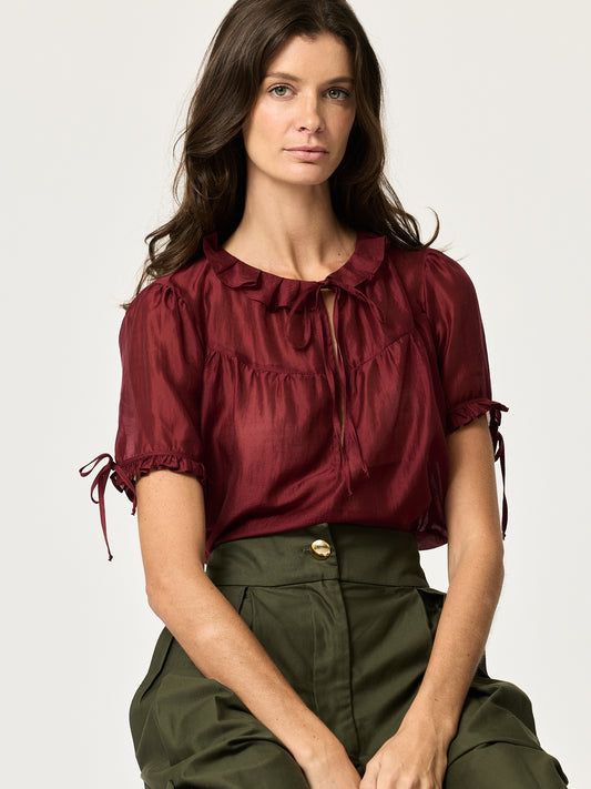 Monroe Shirt — Wine