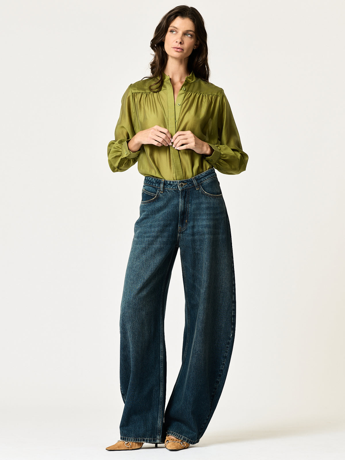Sutton Shirt — Chartreuse