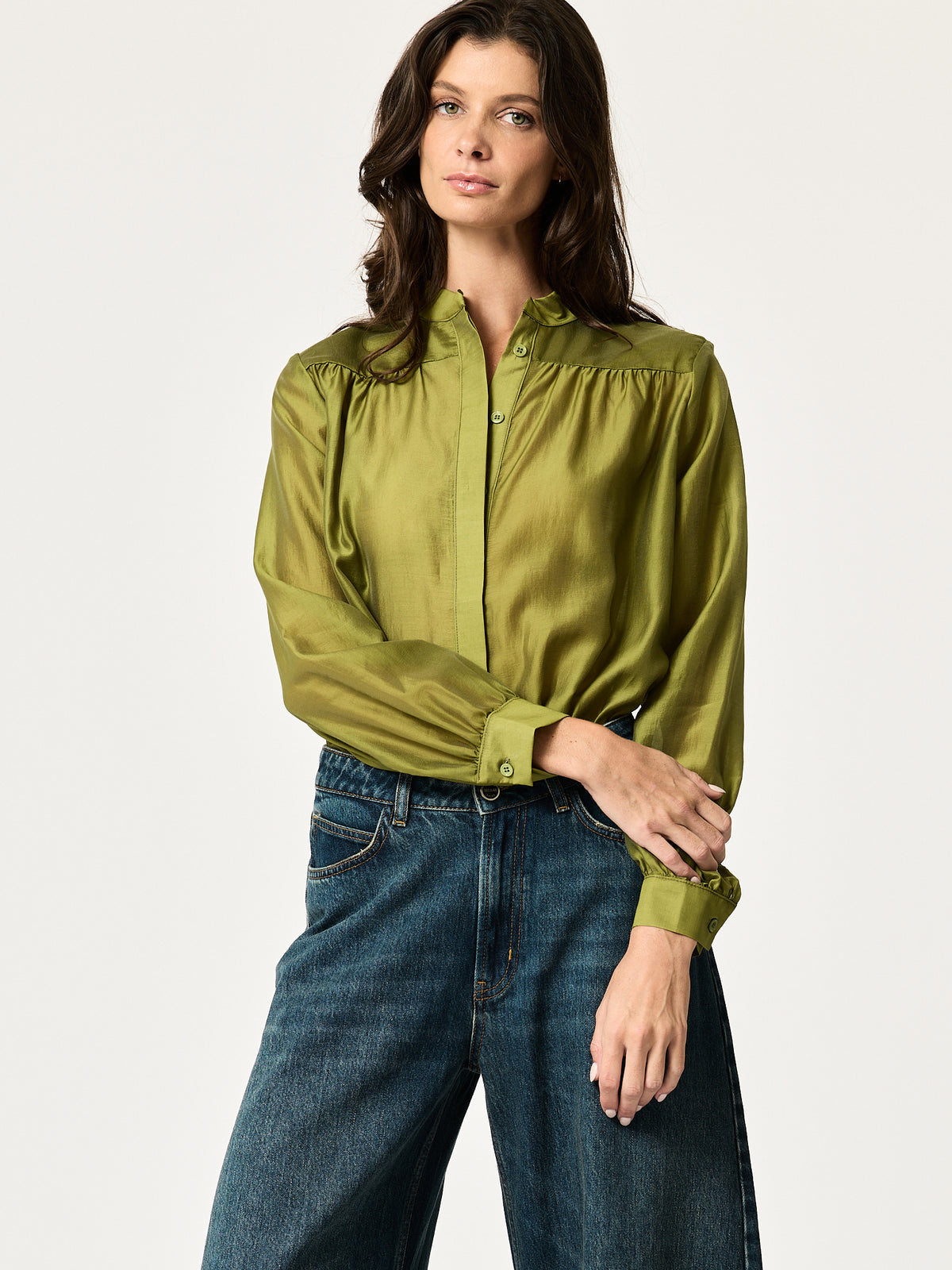 Sutton Shirt — Chartreuse
