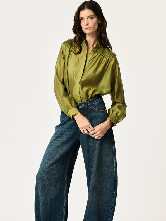Sutton Shirt — Chartreuse