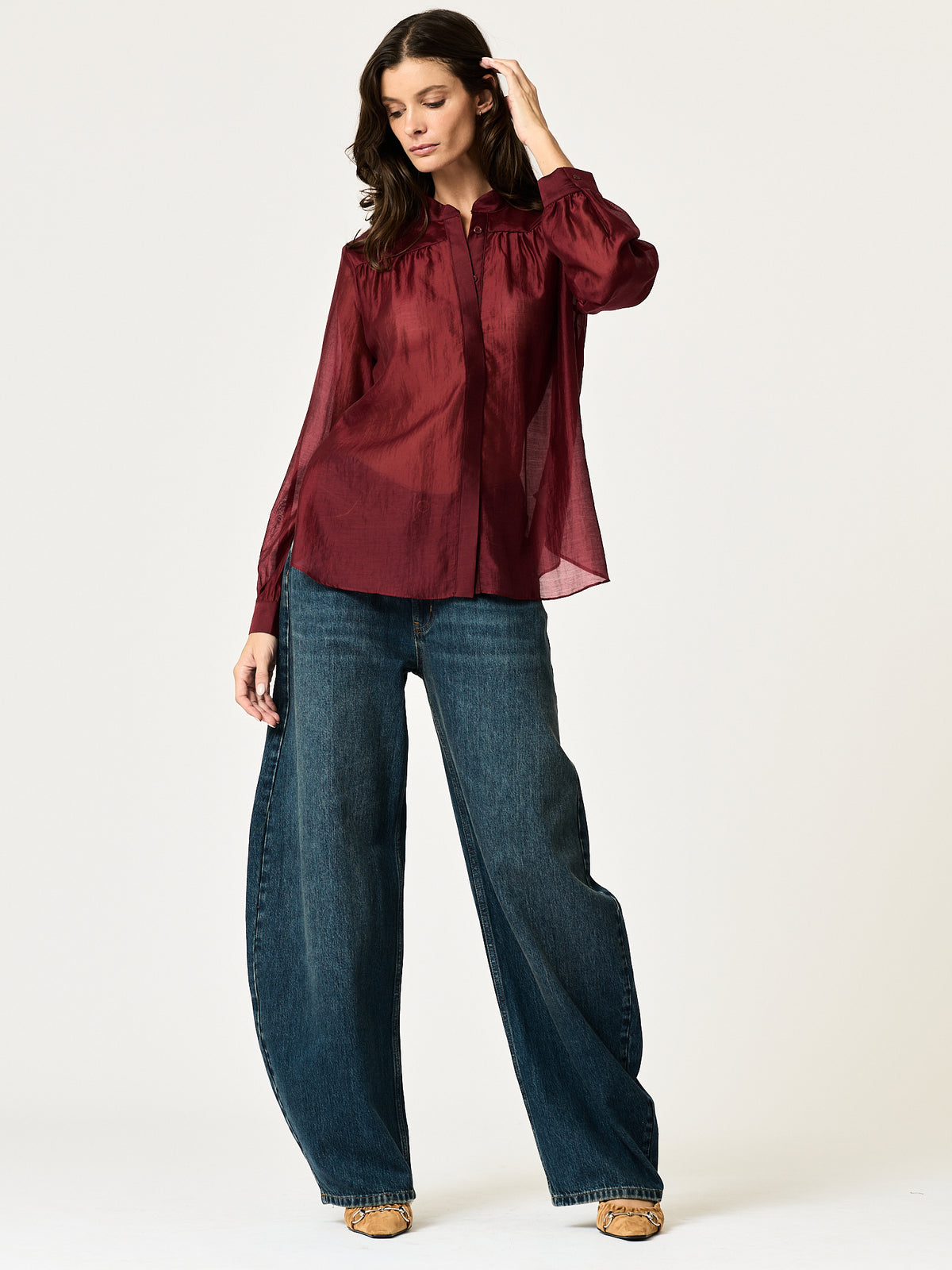 Sutton Shirt —Wine