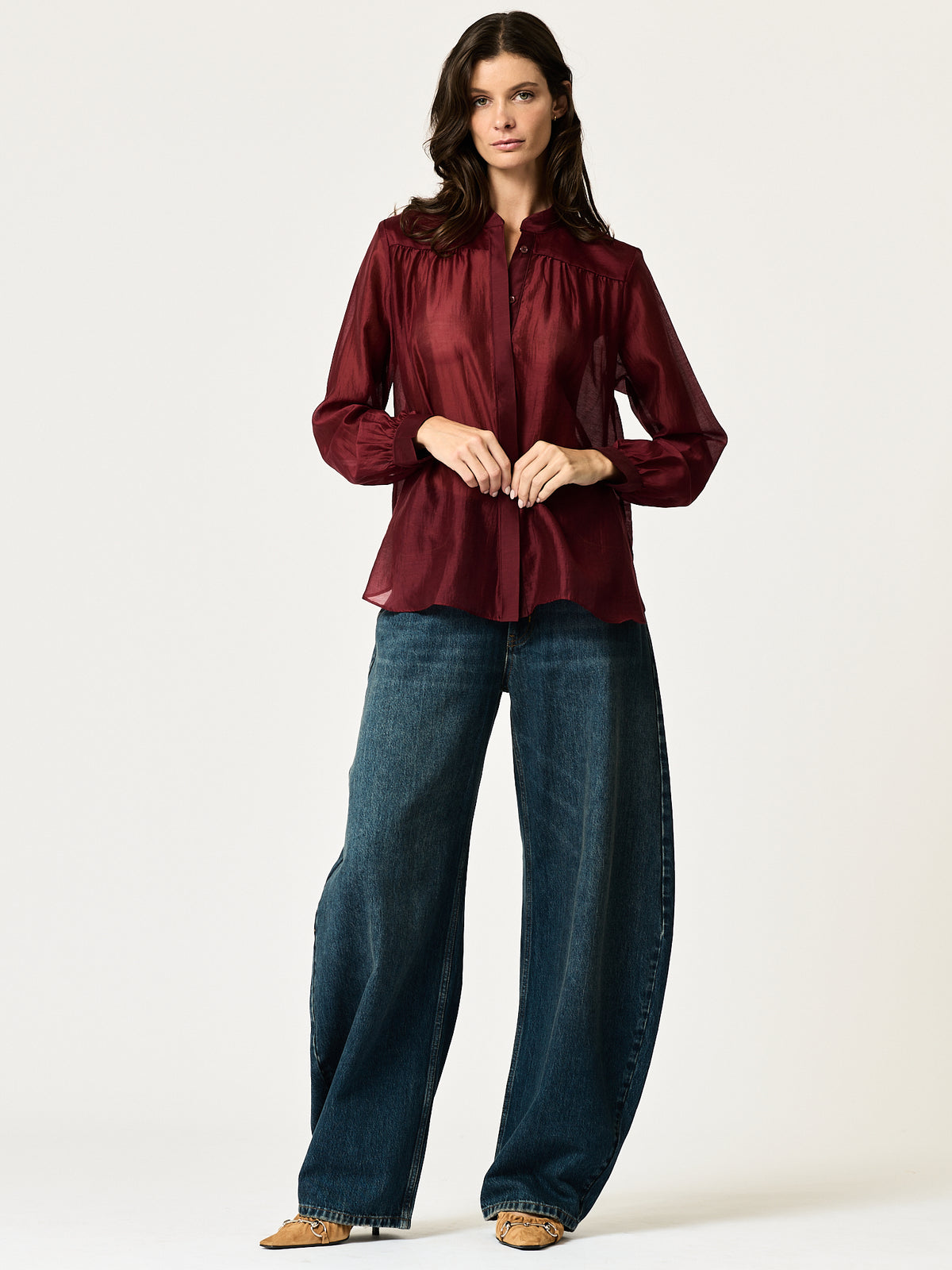 Sutton Shirt —Wine