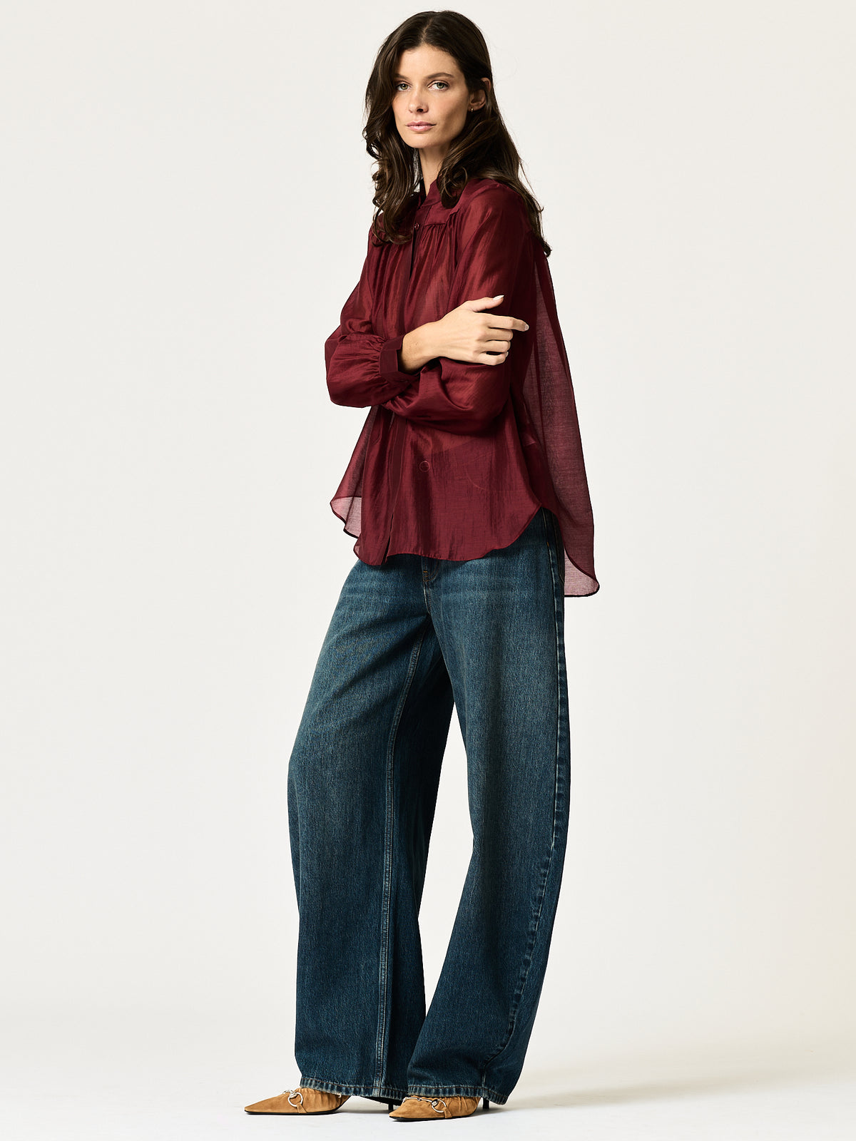 Sutton Shirt —Wine