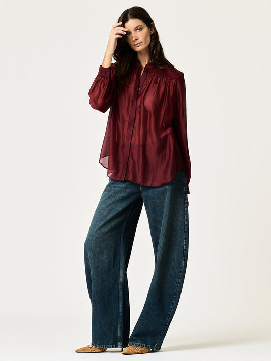 Sutton Shirt —Wine