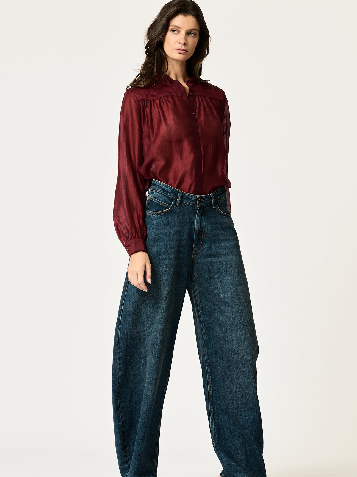 Sutton Shirt —Wine