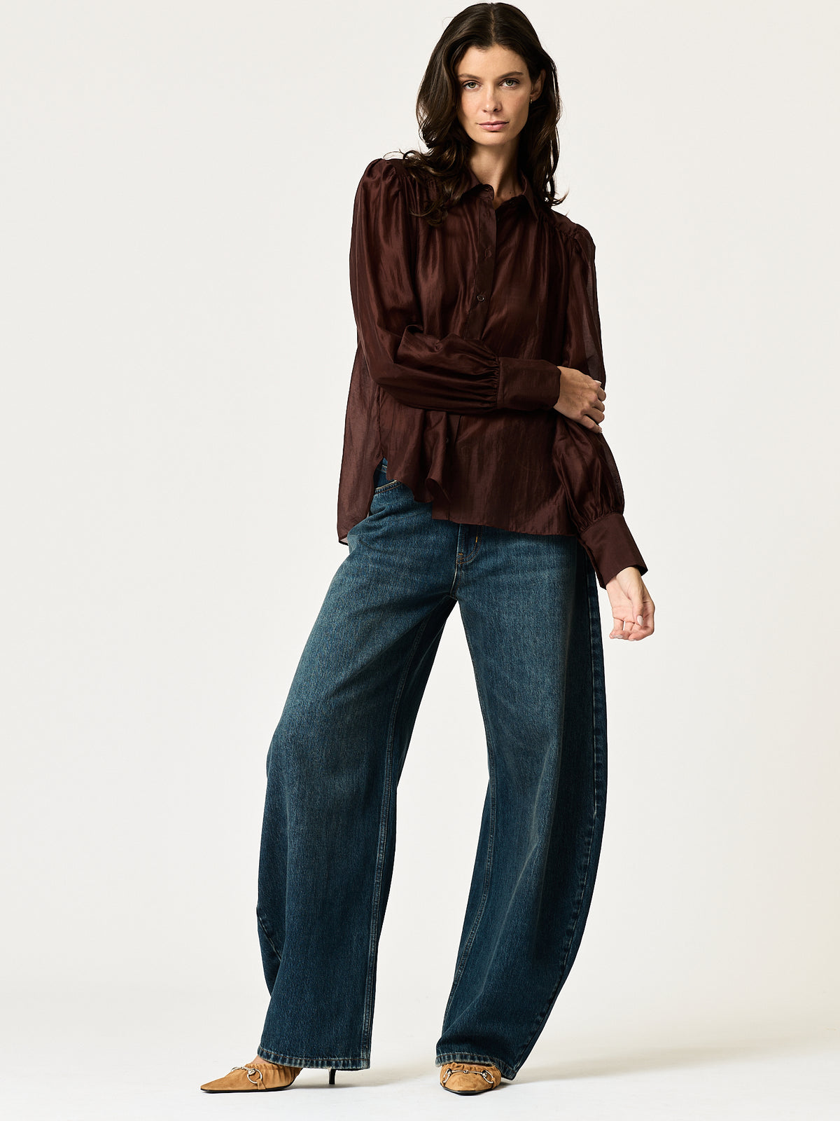 Florence Shirt — Chocolate