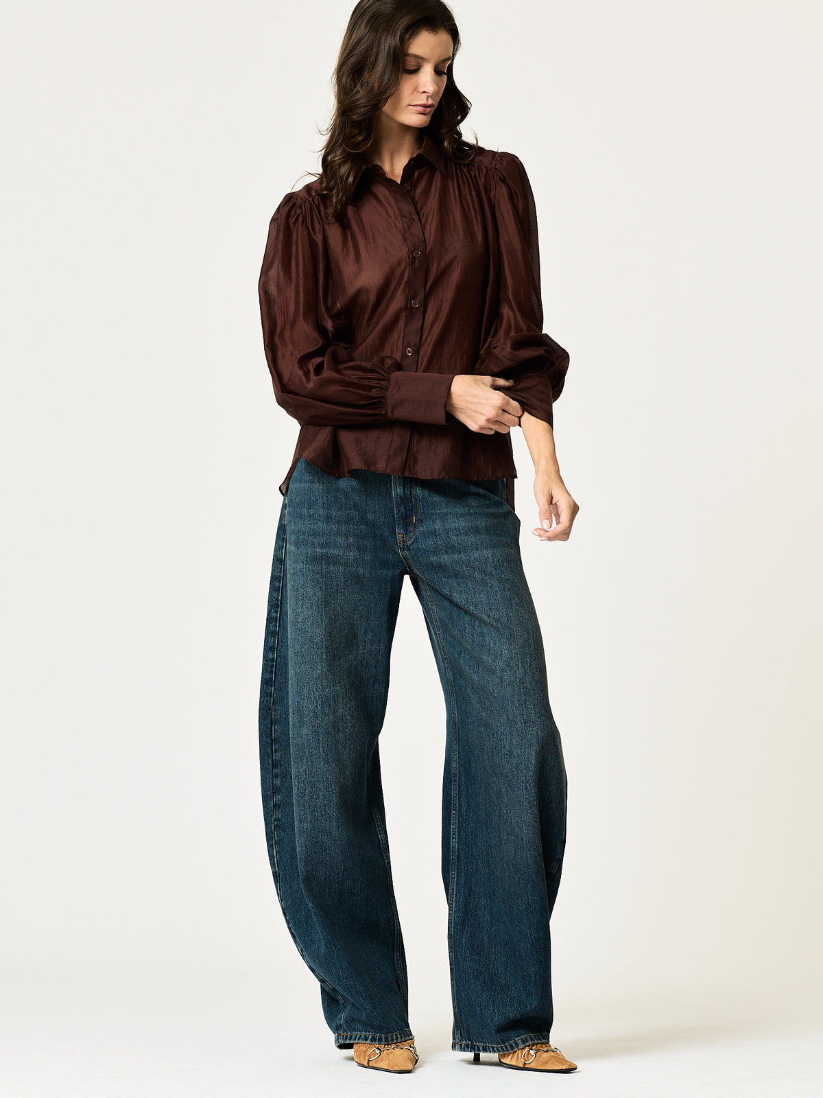 Florence Shirt — Chocolate