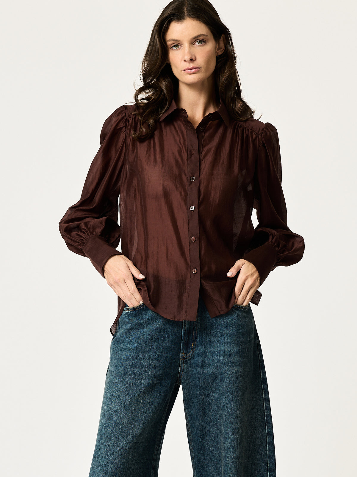 Florence Shirt — Chocolate
