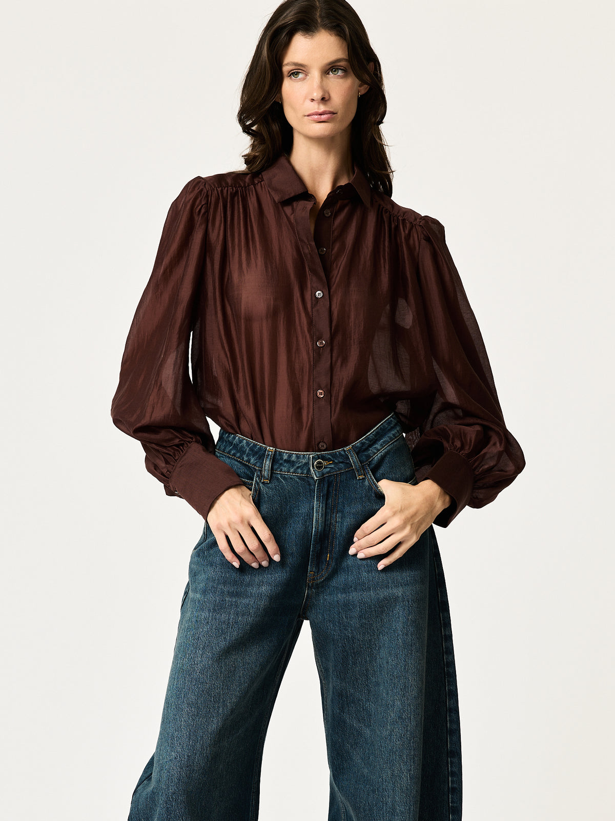 Florence Shirt — Chocolate