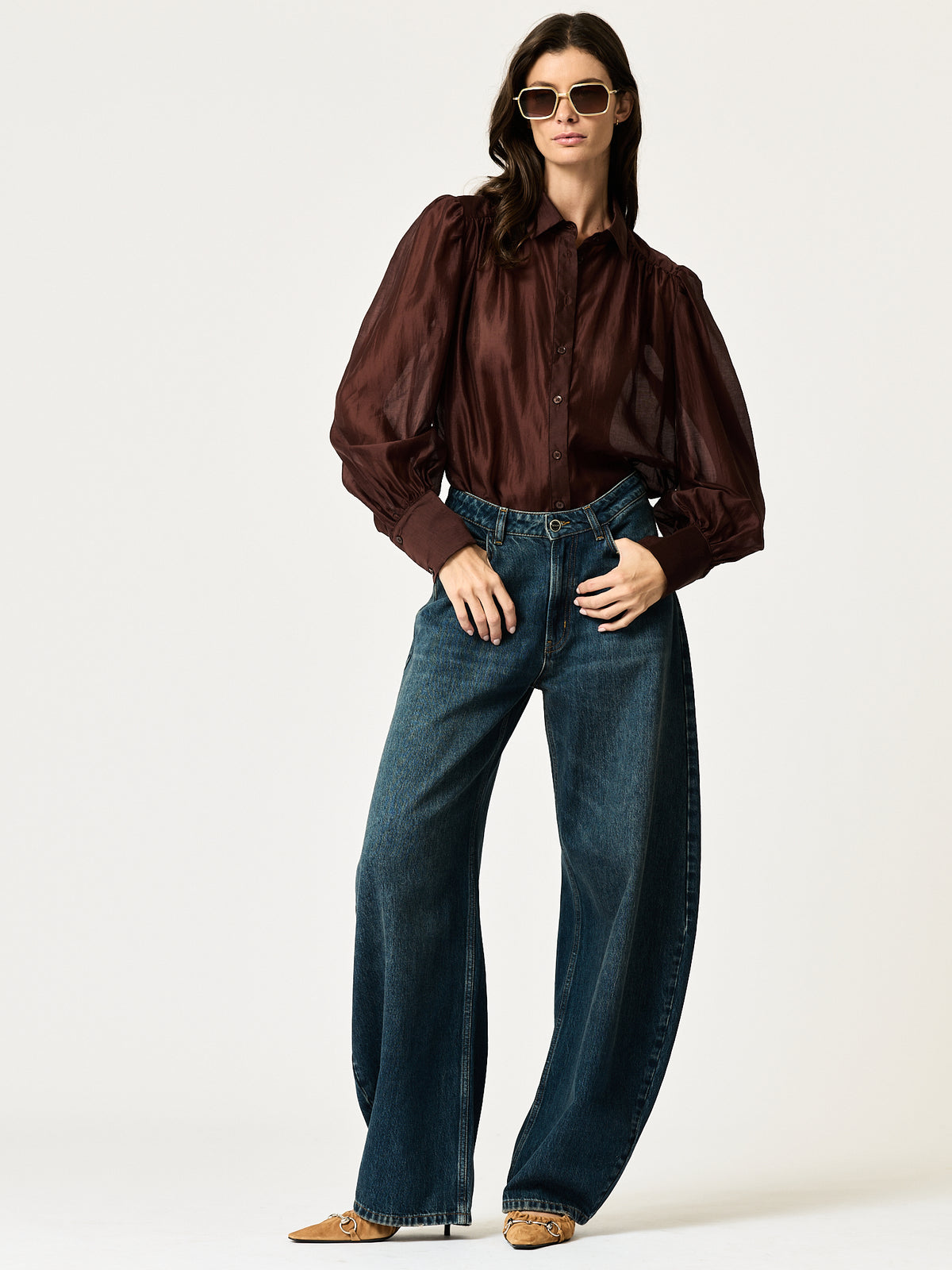 Florence Shirt — Chocolate