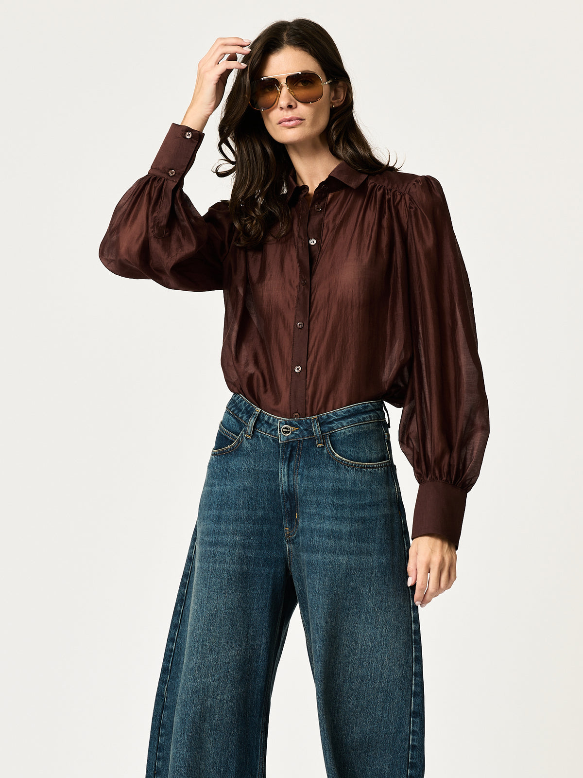 Florence Shirt — Chocolate