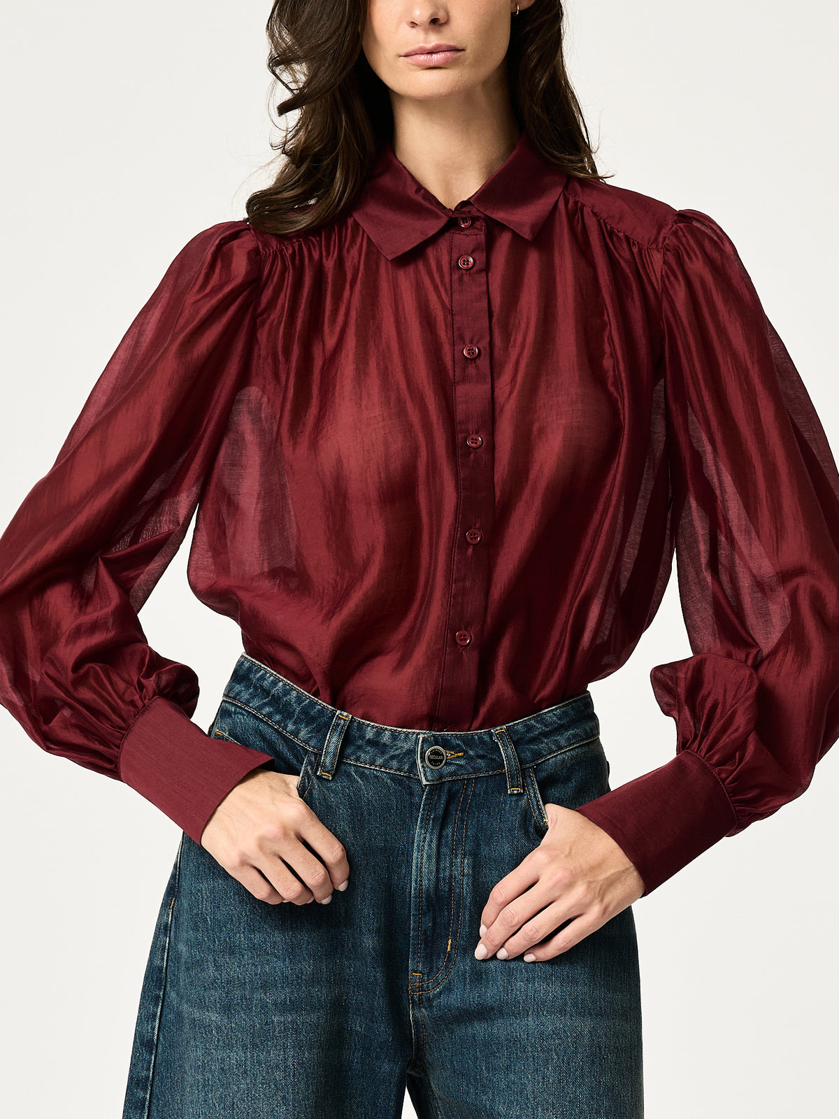 Florence Shirt — Wine