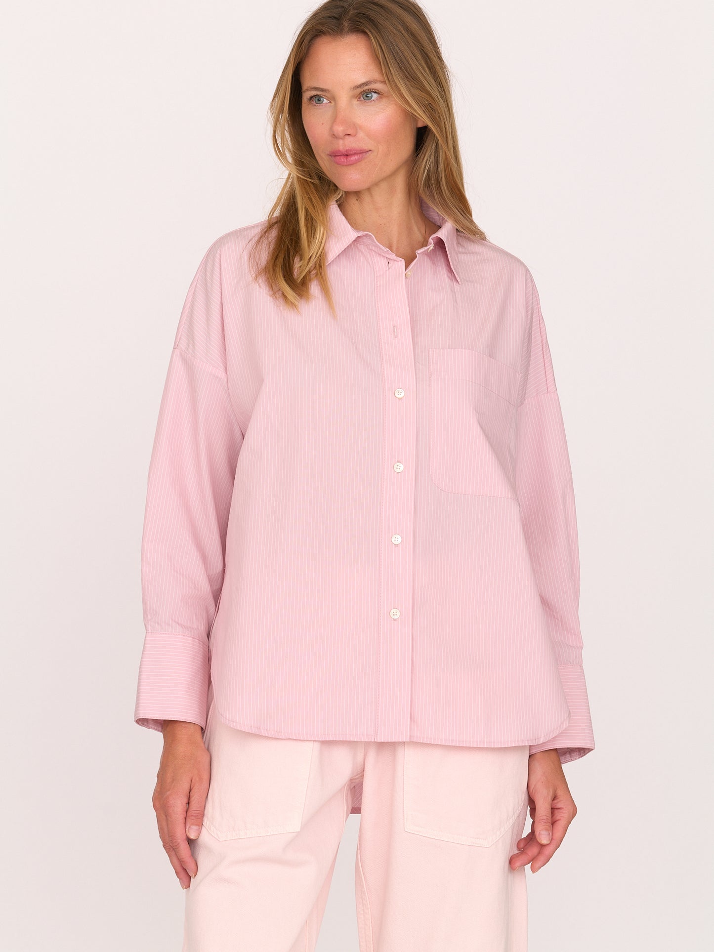 Brady Shirt - Pink Stripe