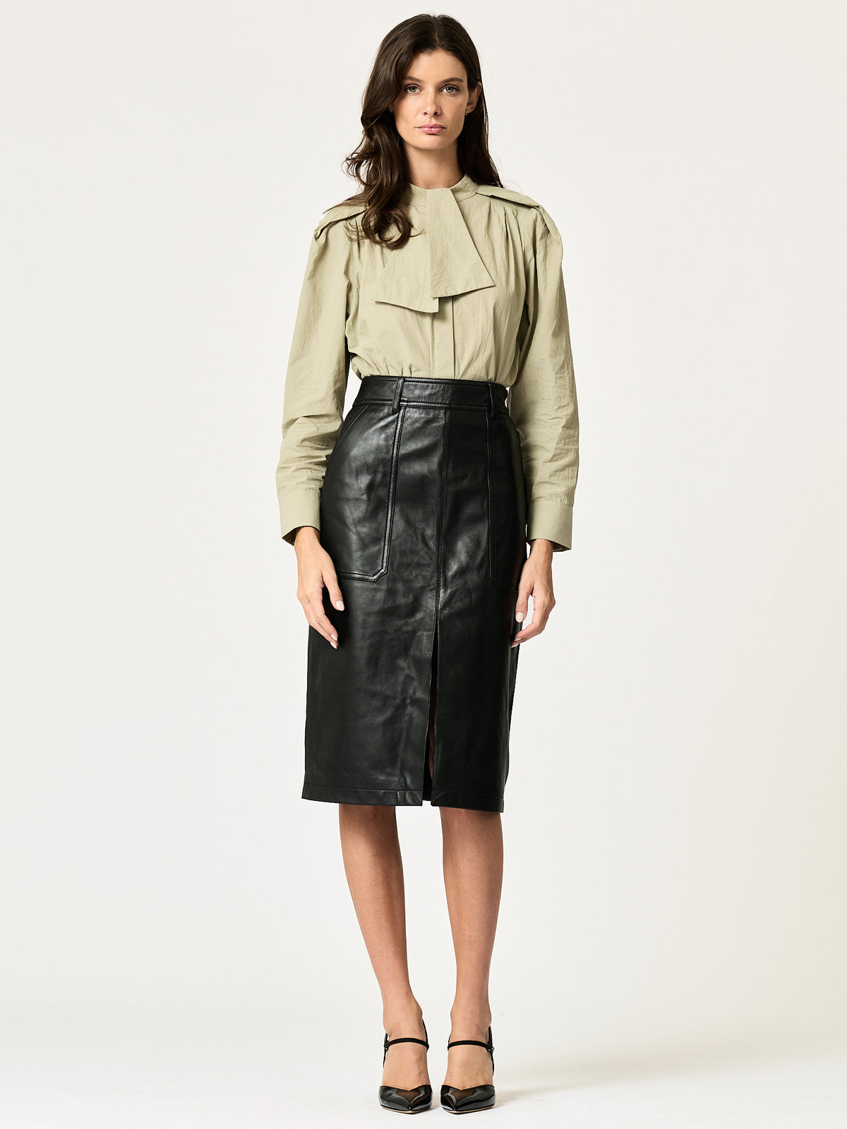 Clover Shirt — Moss Green