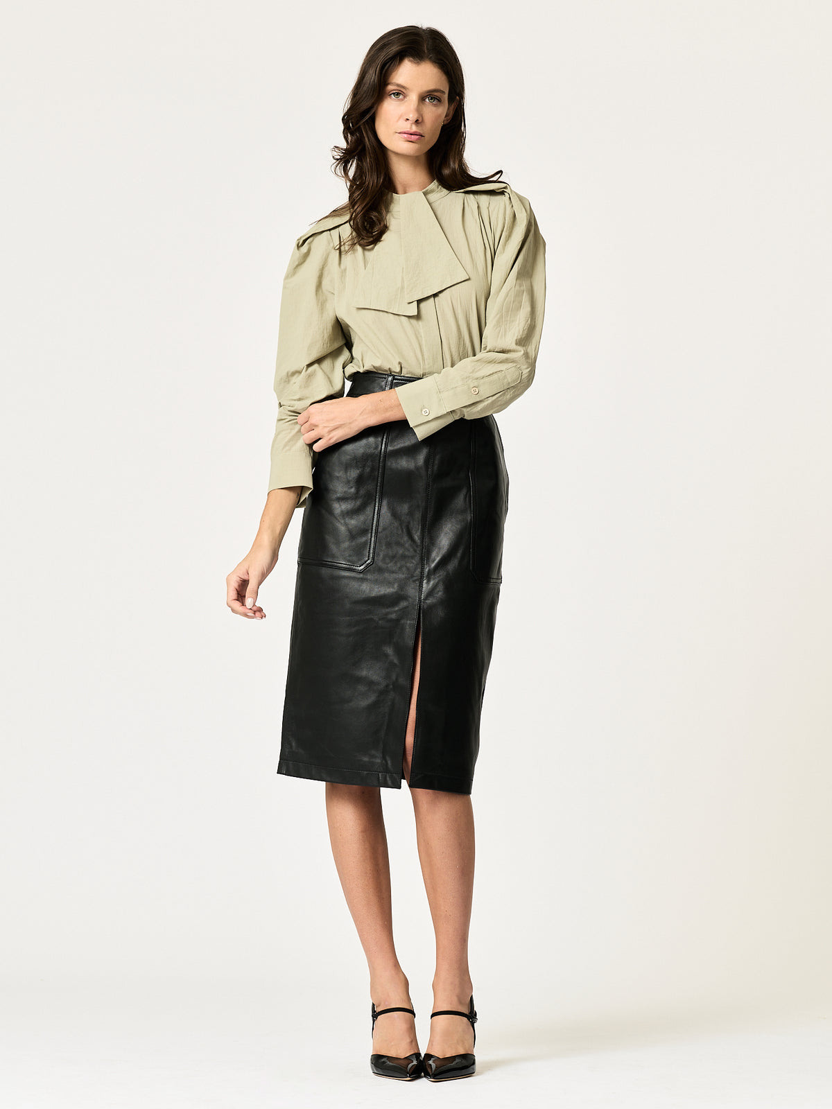 Clover Shirt — Moss Green