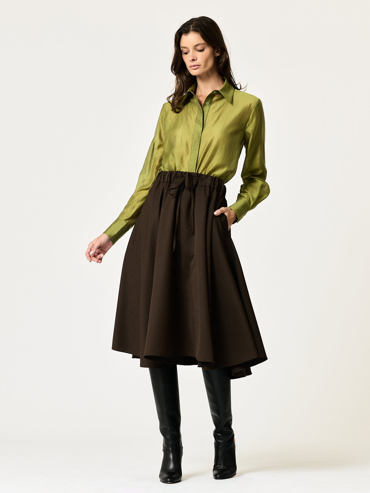 Blake Shirt — Chartreuse