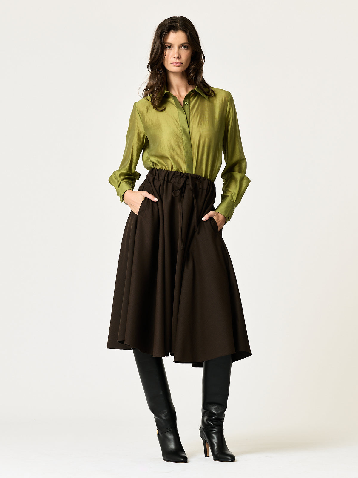 Blake Shirt — Chartreuse