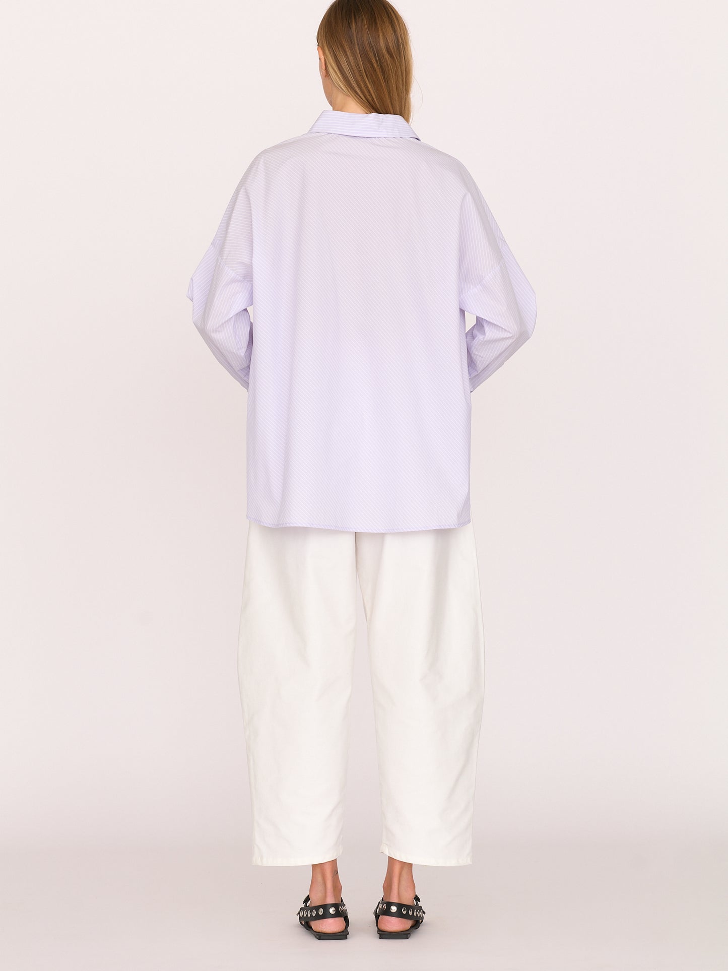 Brady Shirt - Lavender Stripe