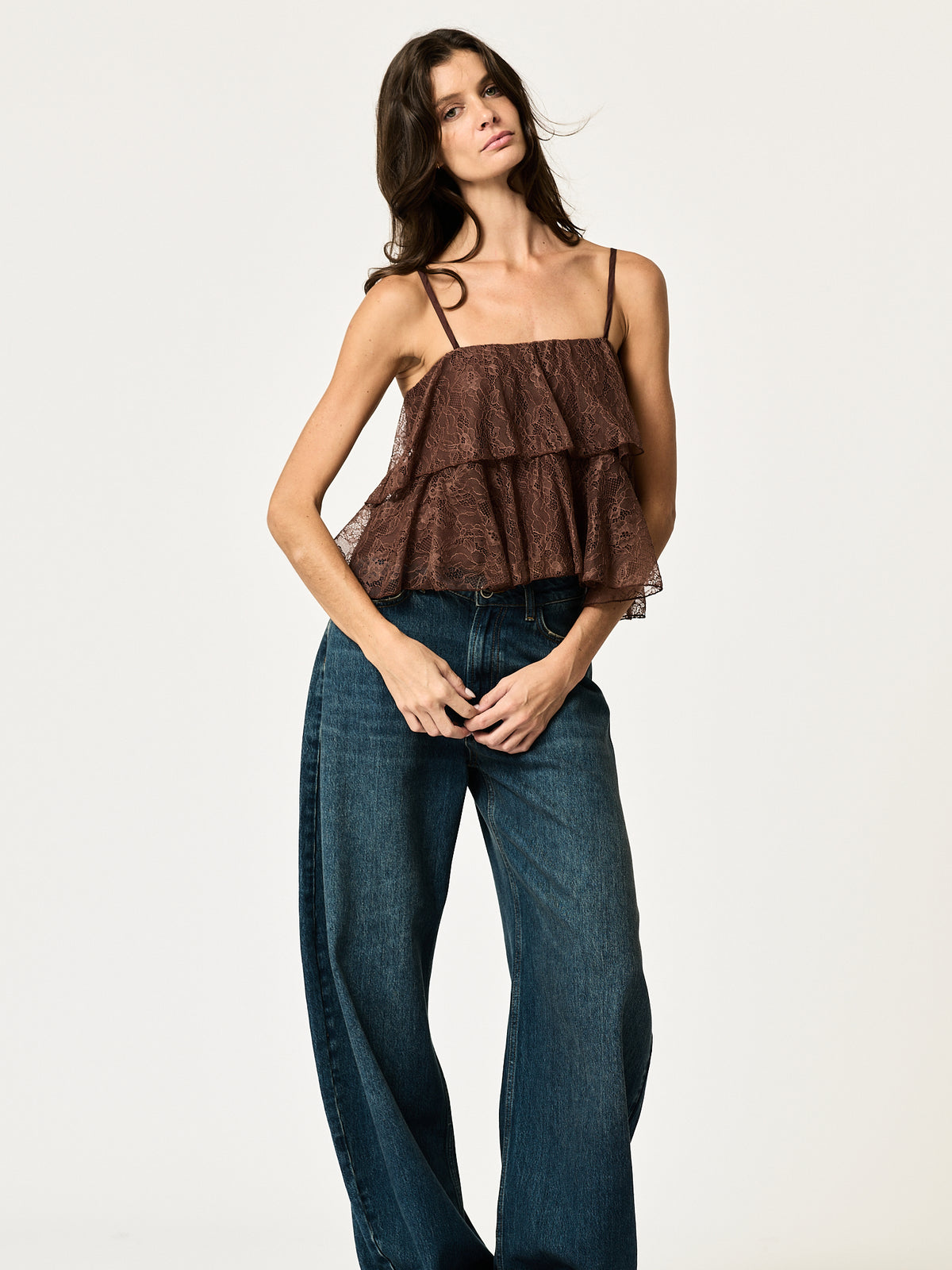 Lace Cami — Chocolate
