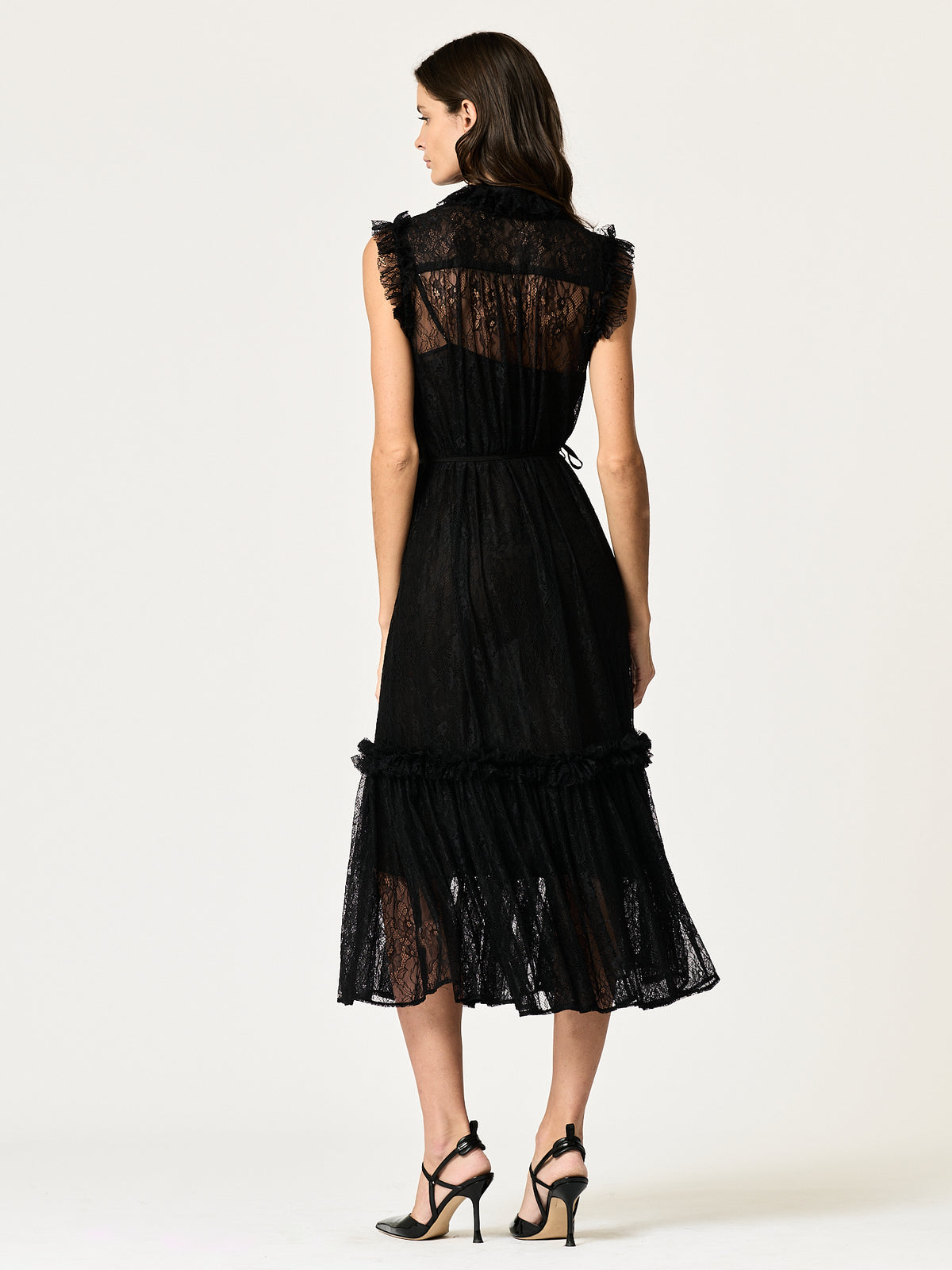 Alora Lace Dress — Black