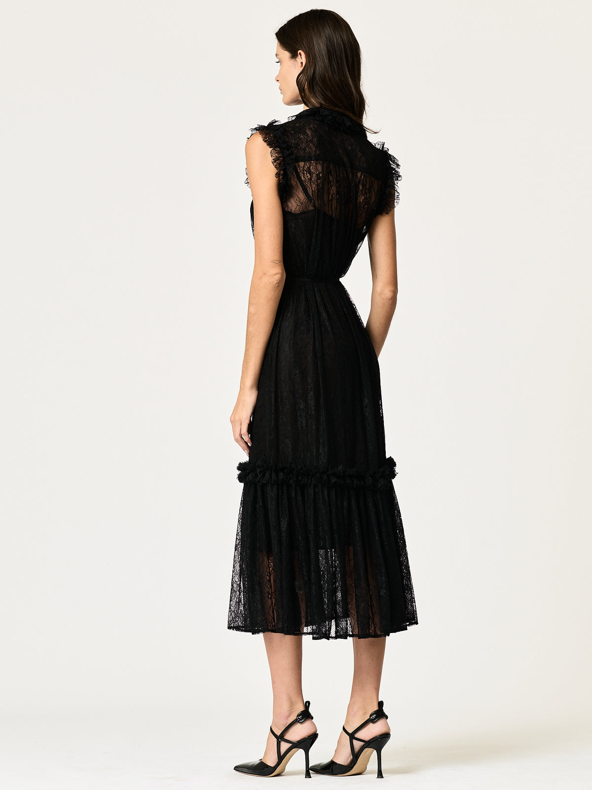 Alora Lace Dress — Black