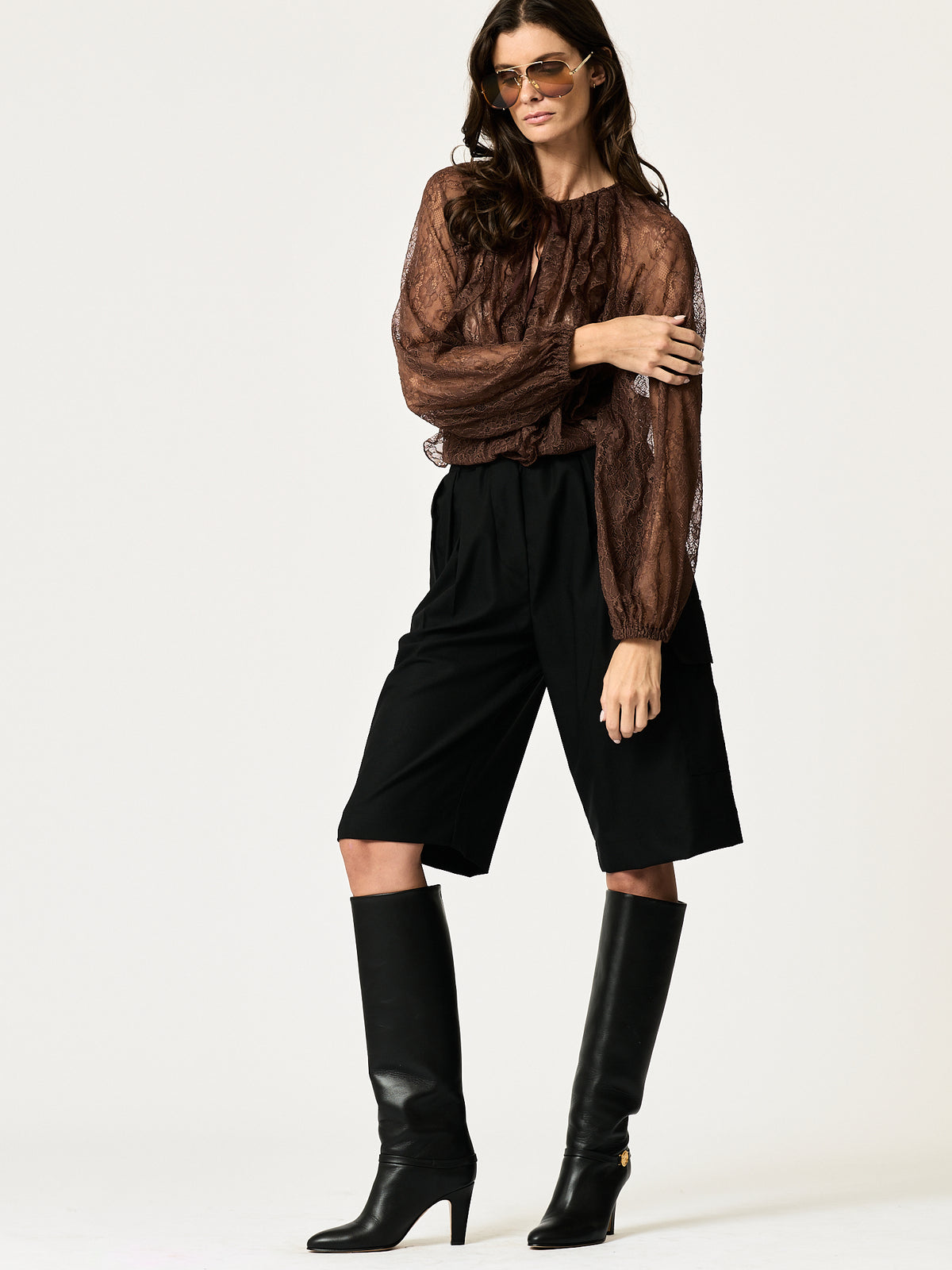 Cheyanne Shirt — Chocolate