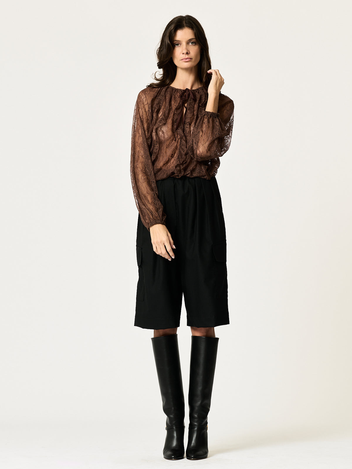 Cheyanne Shirt — Chocolate