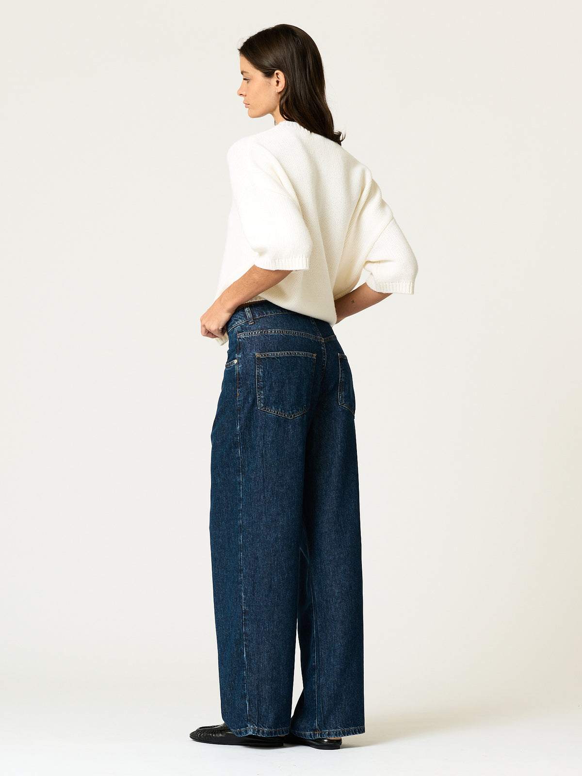 Wesley Drawstring Jean — Indigo Wash
