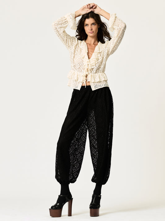 Andi Lace Jeannie Pant — Black