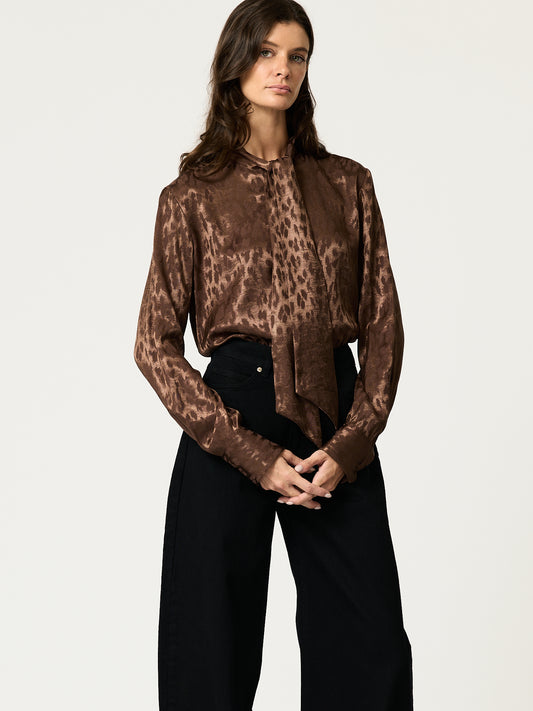 Bristol Shirt - Chocolate Leopard