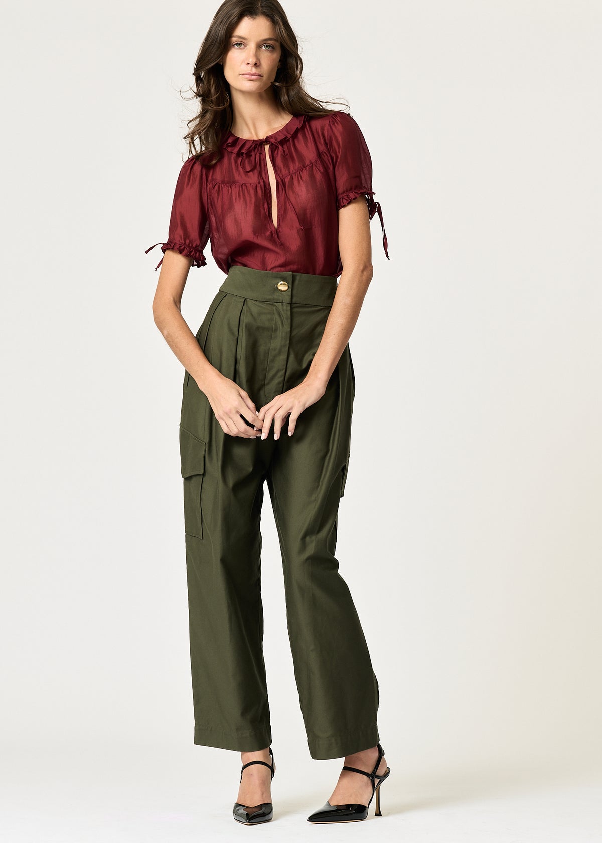 Monroe Shirt — Wine