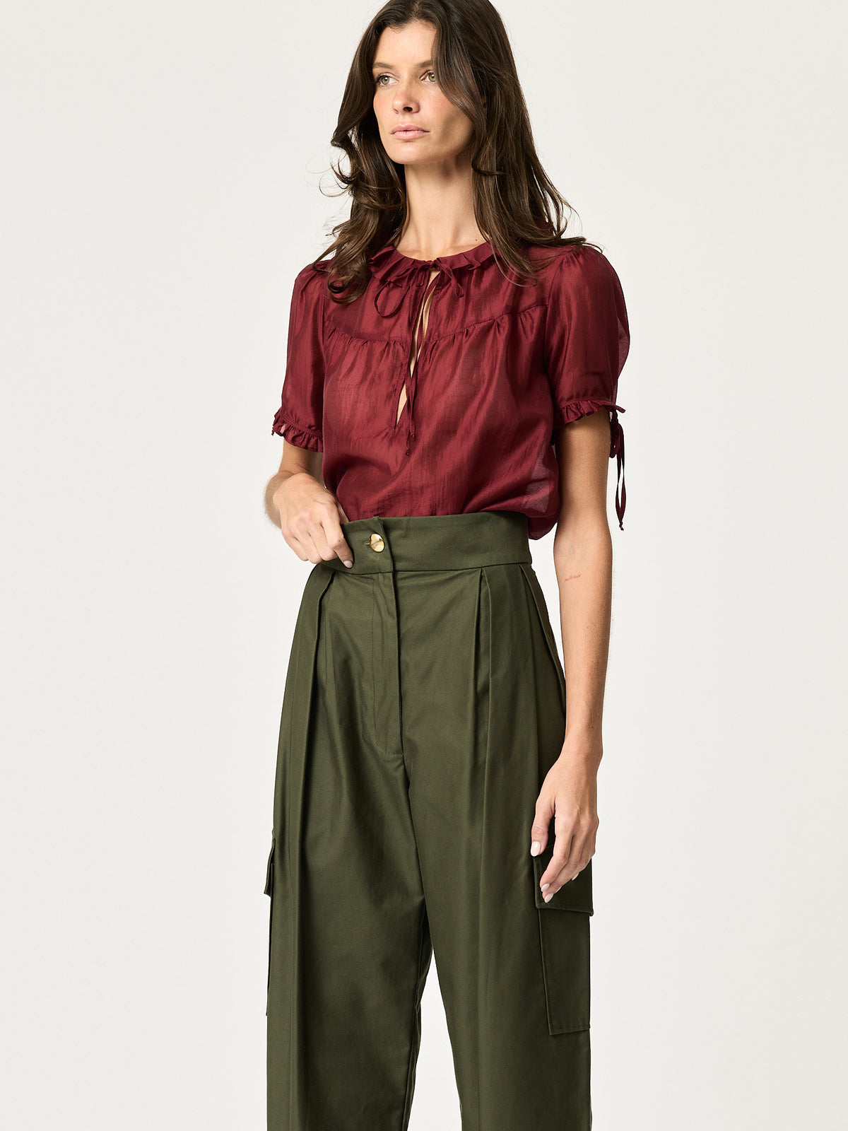 Monroe Shirt — Wine