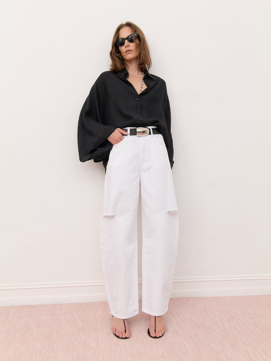 Lois Shirt - Black Tencel