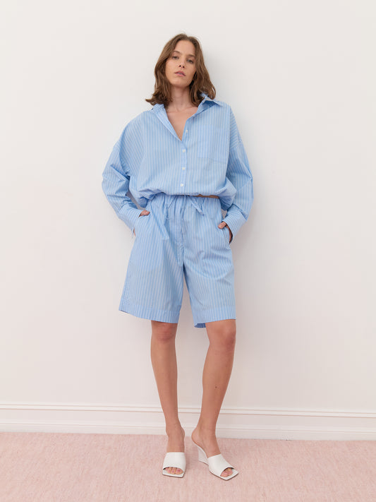 Nora Shirt - Blue Stripe