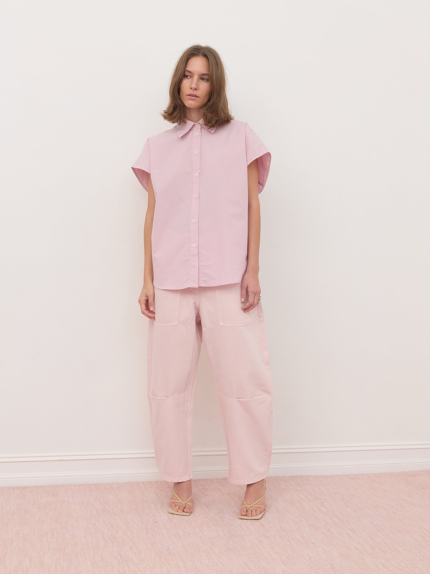 Felicity Shirt - Pink Stripe