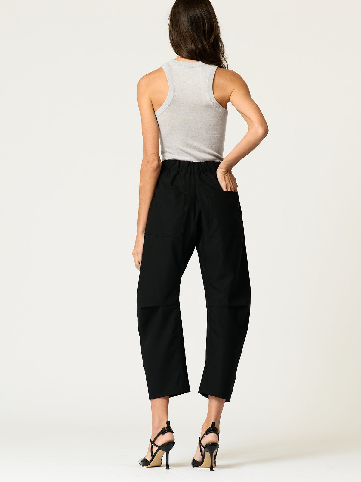 Travis Pant — Black Wool-Blend Suiting