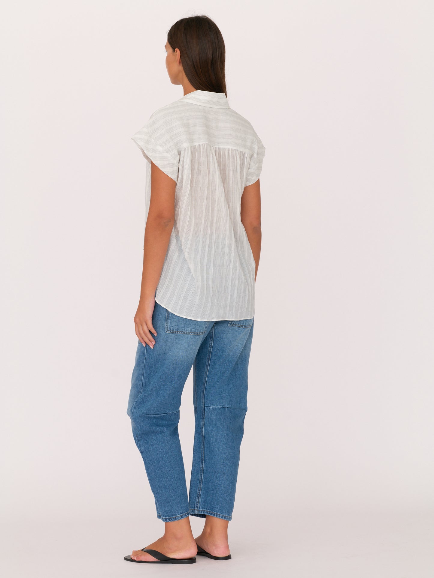 Trinity Henley — White stripe