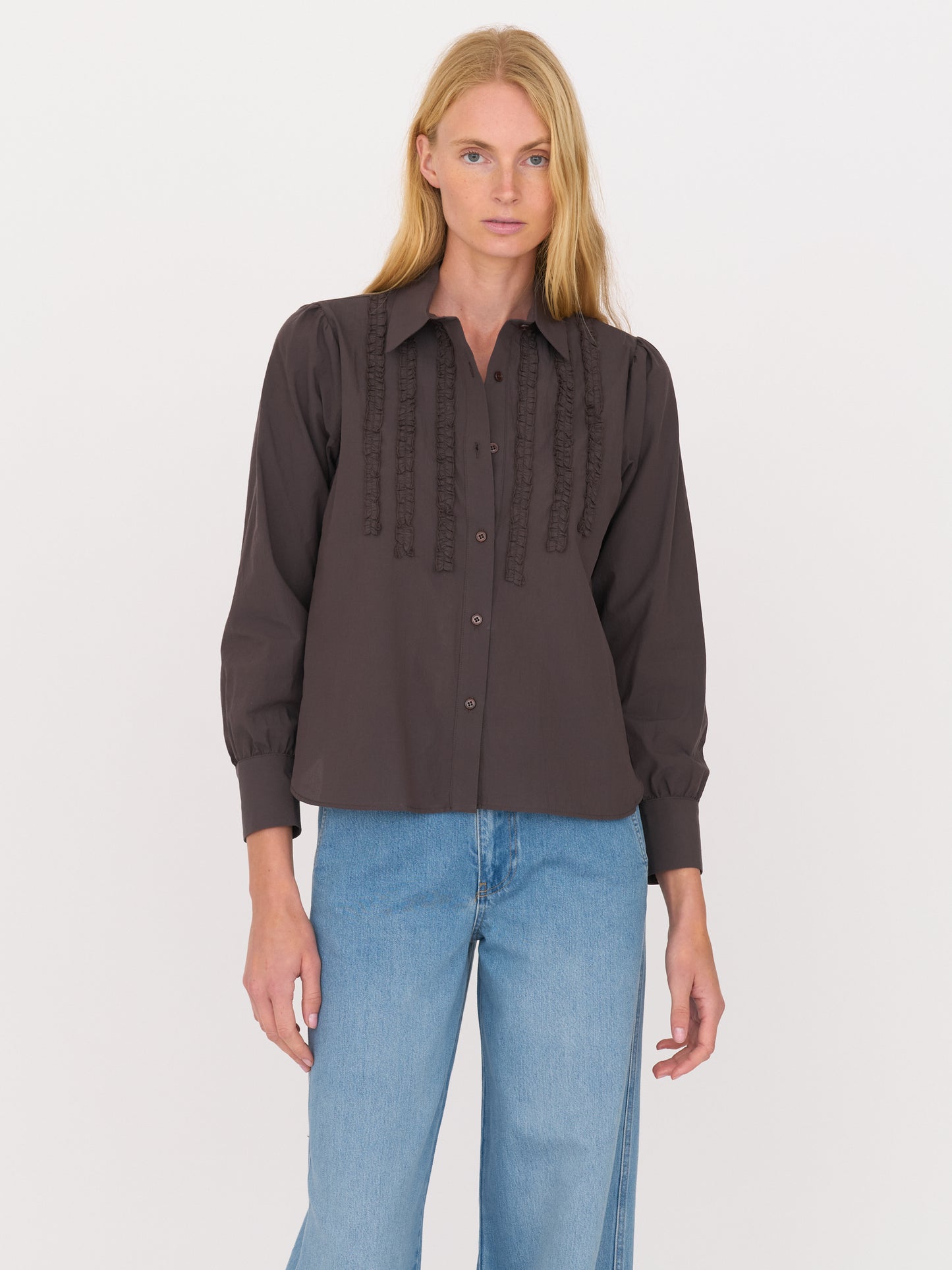 Amelia Shirt - Chocolate